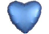 Heart - Satin Luxe - Azure - 18 inch - Anagram