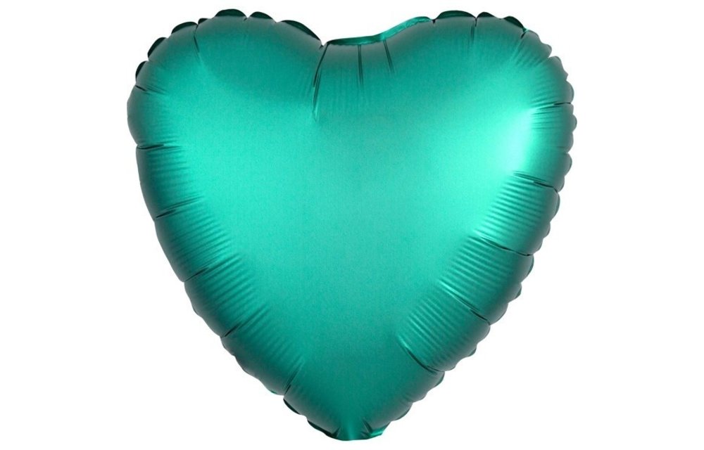 Heart - Satin Luxe - Jade - 18 inch - Anagram
