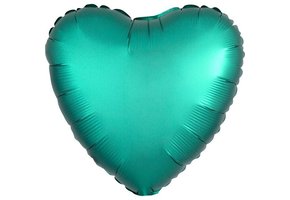 Heart - Satin Luxe - Jade - 18 inch - Anagram