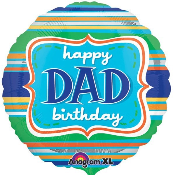 Birthday Dad Stripes - A18"/45cm - SALE