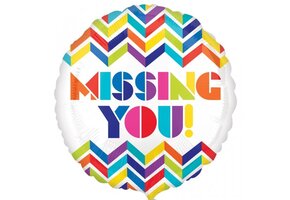 SALE > Missing You Chevron Stripes - 18 inch - Anagram.