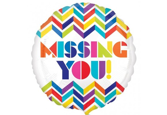 SALE > Missing You Chevron Stripes - 18 inch - Anagram.