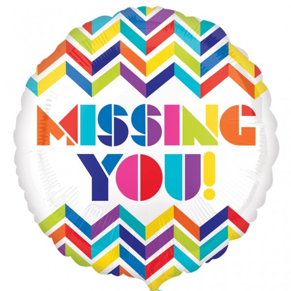 Missing You Chevron Stripes - A18"/45 cm - SUPERSALE