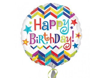 SALE > Birthday - Chevron Star - 18 inch - Anagram