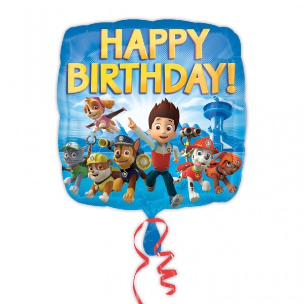 Paw Patrol Happy Birthday Square - A18"/45 cm