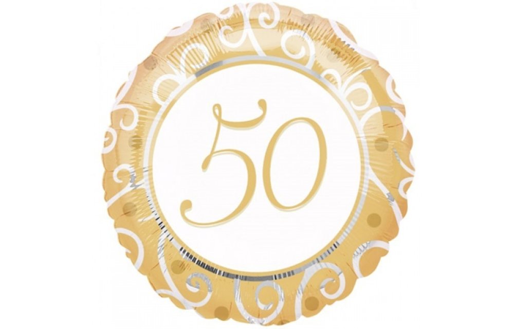 Rond 50 Gold/White - 18 inch - Anagram