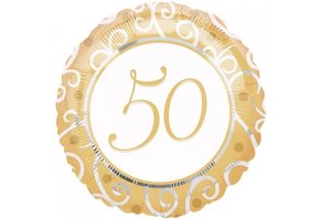 Rond - 50 Gold/White - 18 inch - Anagram