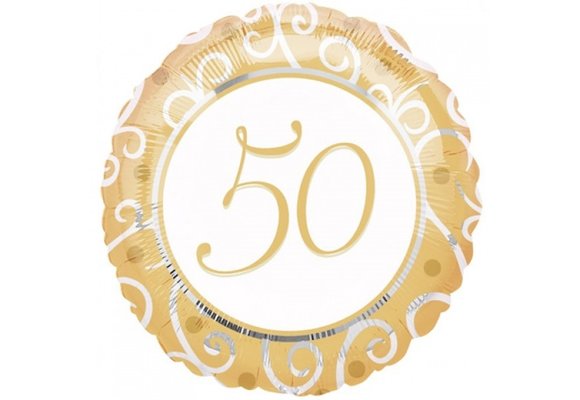 Rond 50 Gold/White - 18 inch - Anagram