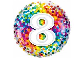 Rainbow Confetti - 8 - 18 inch - Qualatex