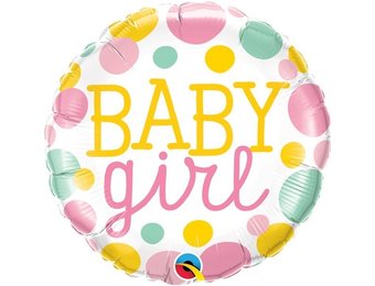 Baby Girl Dots - Q18"/45cm