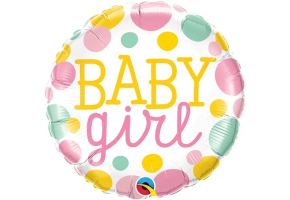 Baby Girl Dots - 18 inch - Qualatex