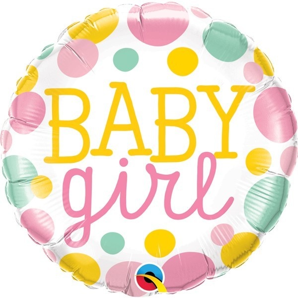 Baby Girl Dots - 18 inch - Qualatex