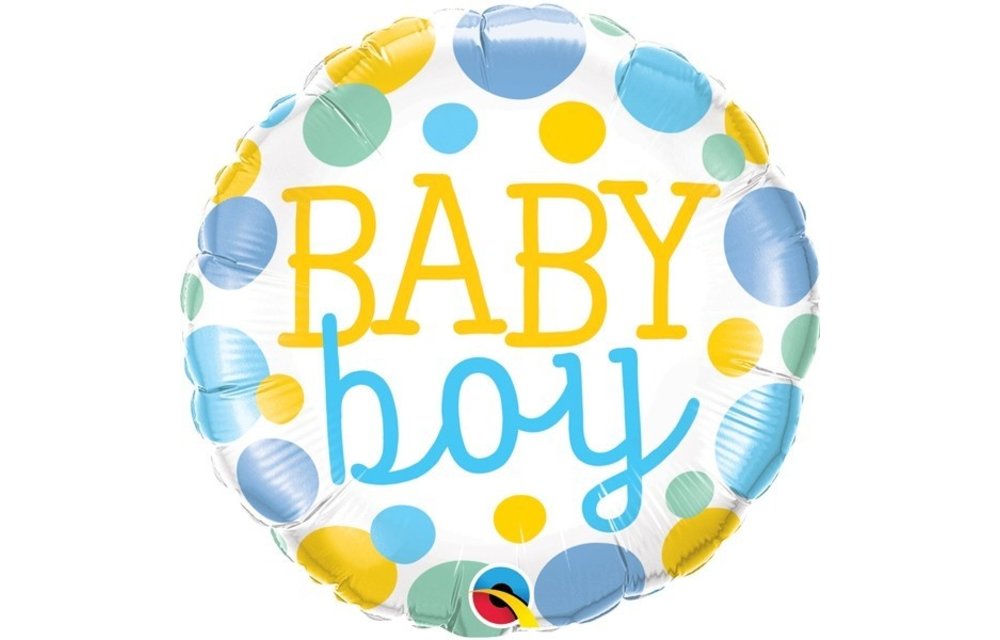Baby Boy Dots - 18 inch - Qualatex