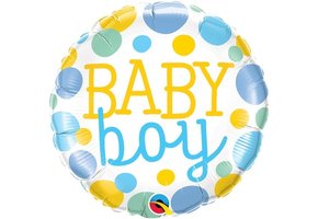 Baby Boy Dots - 18 inch - Qualatex