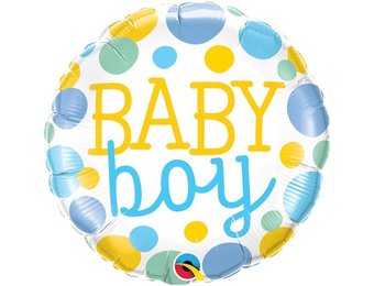 Baby Boy Dots - Q18"/45cm