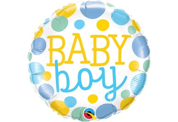Baby Boy Dots - 18 inch - Qualatex