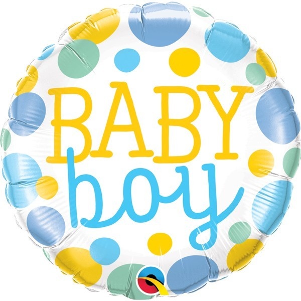 Baby Boy Dots - Q18"/45cm
