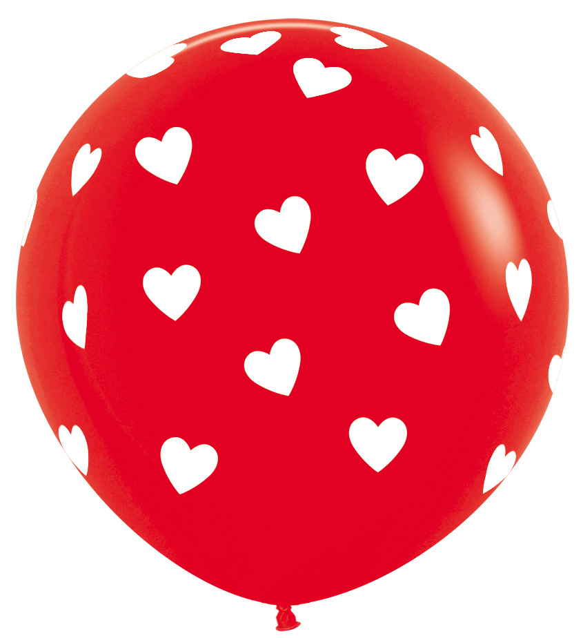 SALE > Sempertex 36 inch  - Classic Hearts - Red 015 - 2 Stuks