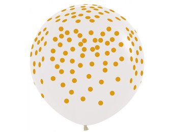 R36 - Confetti Gold Print - Clear 390 - 2 Stuks