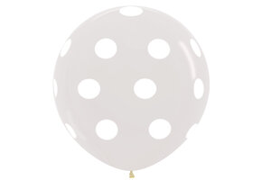 Sempertex 36 inch  - Polka Dot - Crystal Clear 390