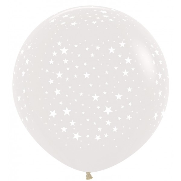 Sempertex 36 inch  - Stars - Crystal Clear 390