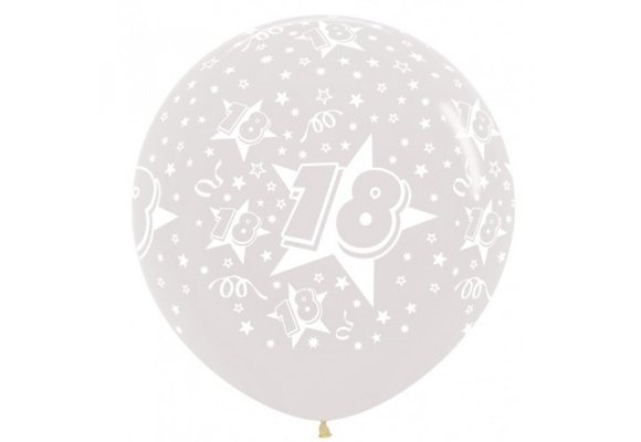 Sempertex 36 inch  - Cijfer 18 - Clear 390- 2 Stuks