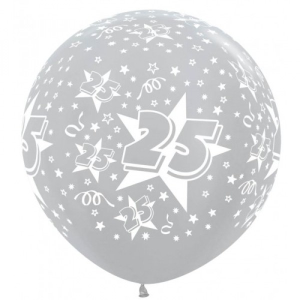 Sempertex 36 inch - Cijfer 25 - Silver 481