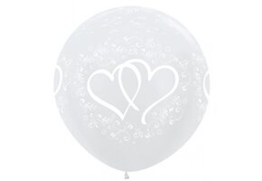 R24 - Entwined Hearts - Crystal Clear 390 - 2 Stuks