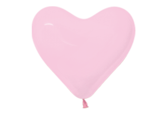 Sempertex 12 inch  HEART -  Pink 009 - 50 pcs