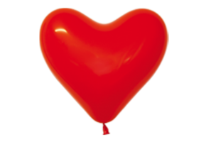 Sempertex 12 inch  HEART - Red 015 - 50 pcs