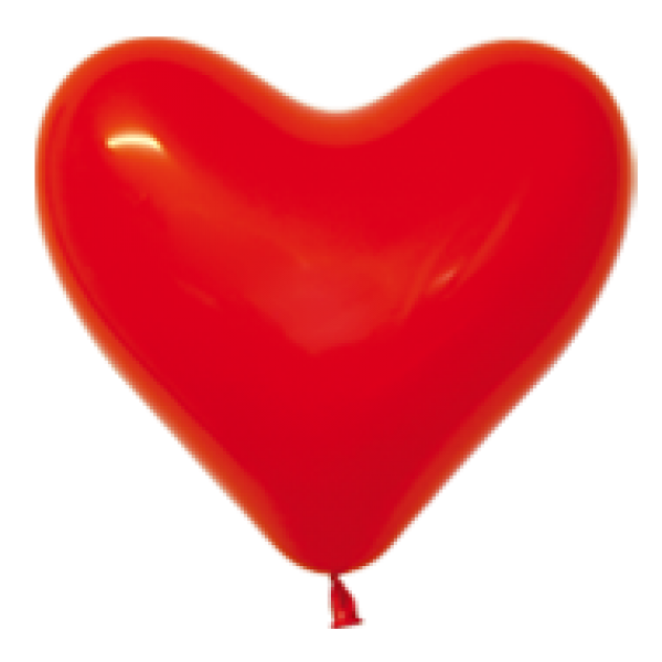 Sempertex 12 inch  HEART - Red 015 - 50 pieces