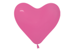 Sempertex 12 inch  HEART - Fuchsia 012 - 50 pcs