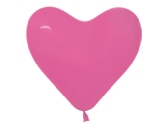 Sempertex 12 inch  HEART - Fuchsia 012 - 50 pcs