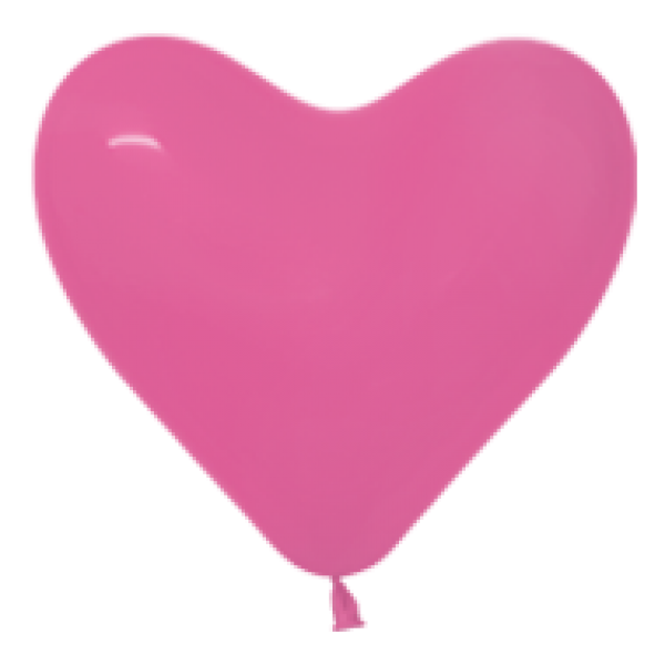 Sempertex 12 inch  HEART - Fuchsia 012 - 50 pieces