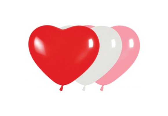 Sempertex 12 inch  HEART - Love Assortment- 50 pcs