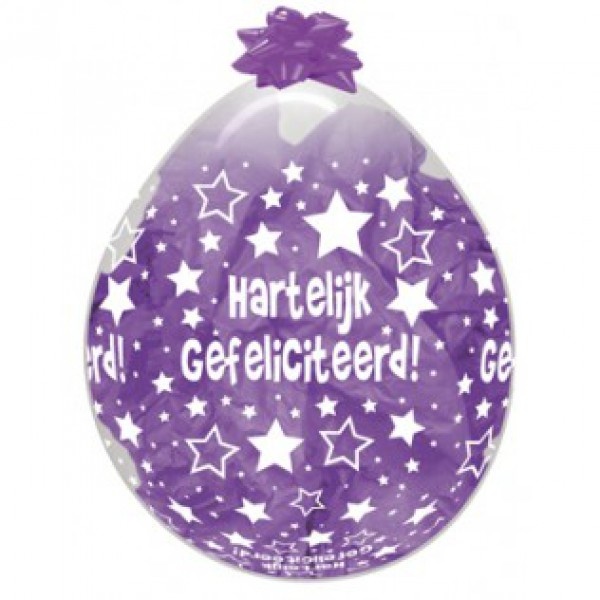 Sempertex 18 inch  Stuffer - Hartelijk Gefeliciteerd