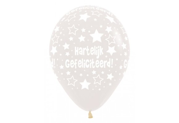 R12 - Hartelijk Gefeliciteerd - Clear 390 - 25 pcs