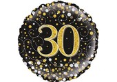 Sparkling Fizz - 30 - Black/Gold - O18"/45cm