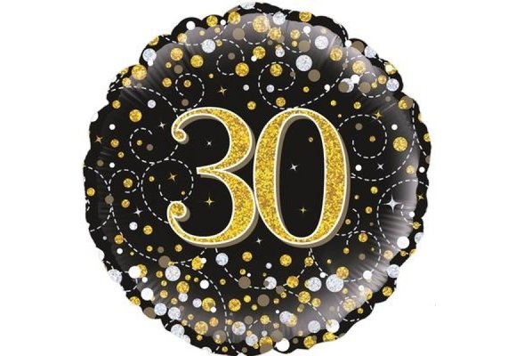 Sparkling Fizz - 30 - Black/Gold - 18 inch - Oaktree