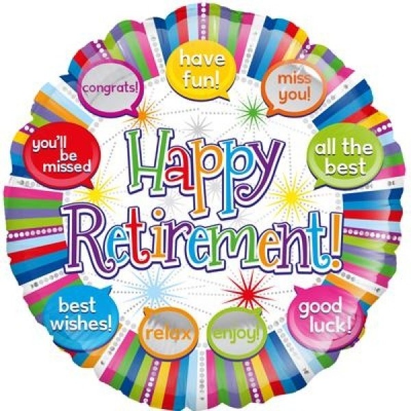 Retirement Speech Bubbles - O18"/45cm