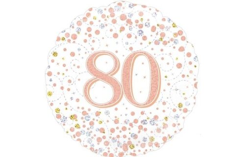 Sparkling Fizz - 80 - White/Rose Gold - 18 inch - Oaktree