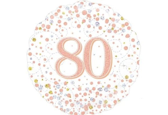 Sparkling Fizz - 80 - White/Rose Gold - 18 inch - Oaktree