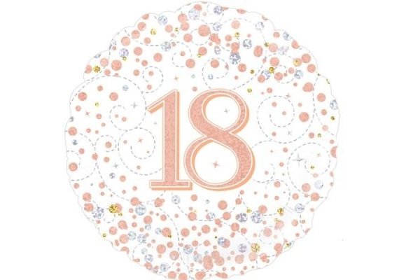 Sparkling Fizz - 18 - White/Rose Gold - 18 inch - Oaktree