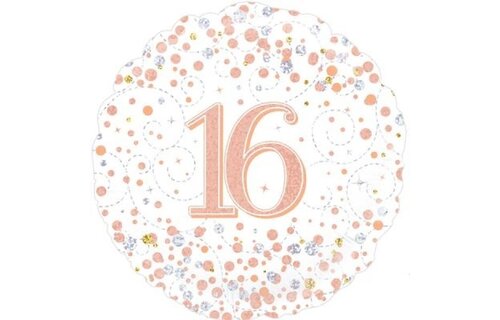 Sparkling Fizz - 16 - White/Rose Gold - 18 inch - Oaktree