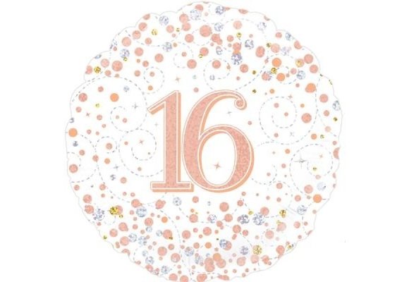 Sparkling Fizz - 16 - White/Rose Gold - 18 inch - Oaktree