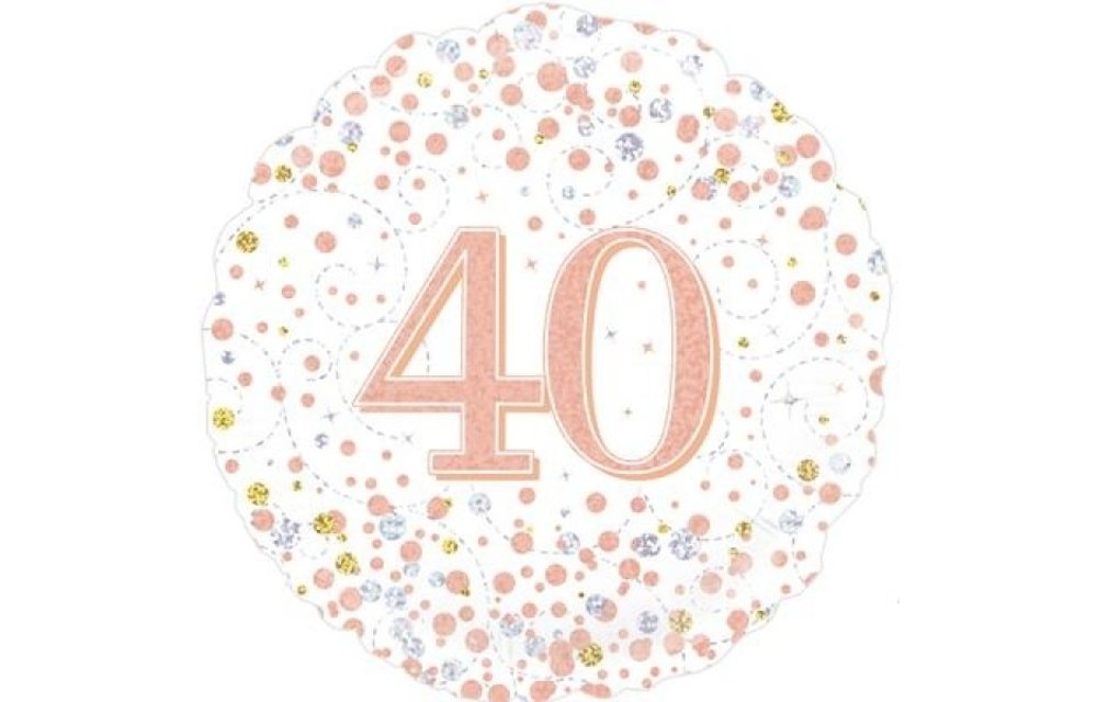 Sparkling Fizz - 40 - White/Rose Gold - 18 inch - Oaktree