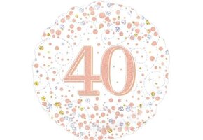 Sparkling Fizz - 40 - White/Rose Gold - 18 inch - Oaktree