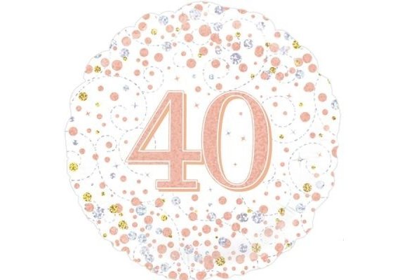 Sparkling Fizz - 40 - White/Rose Gold - 18 inch - Oaktree