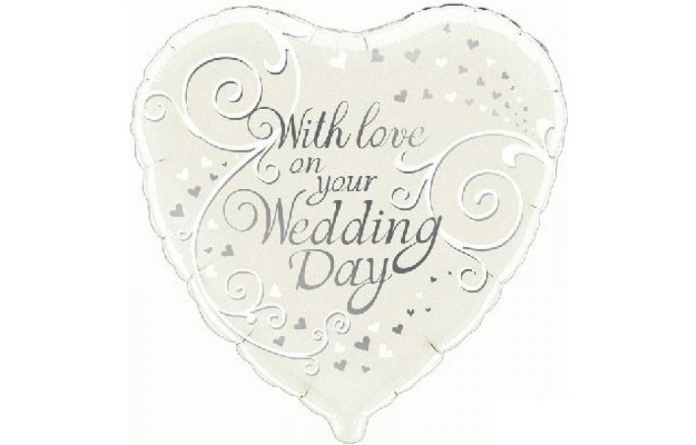 With Love On Your Wedding Day - 18 inch - Oaktree