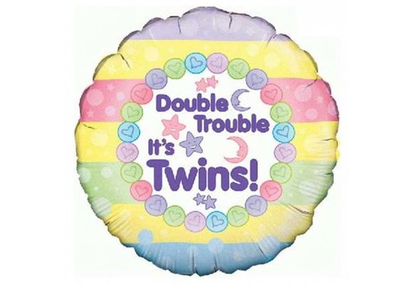 Double Trouble It's Twins - O18"/45cm
